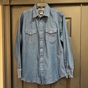 Wrangler Indigo Button-Up Shirt